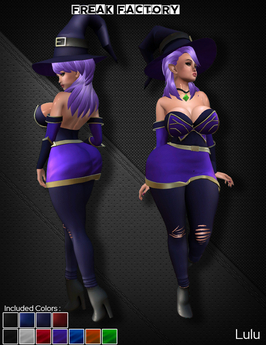Second Life Marketplace - [Freak Factory] Lulu Witch Outfit (Freya)